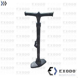 INFLADOR DE MANO Alta presion 62 cm (c/estribo y pico doble)