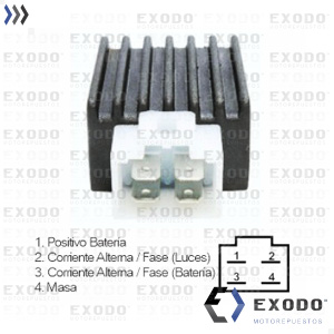 Imagen de REGULADOR DE VOLTAJE BIZ / C100 / TITAN 125 (DZE) *