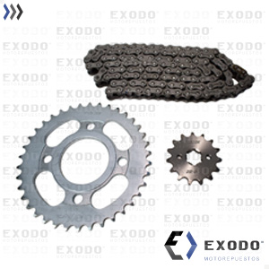 KIT CORONA CADENA Y PIÑON ZANELLA RX150 38T/15T - 428H