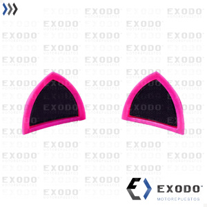 Imagen de OREJA DE GATO (P/ casco) Fucsia y Negro **