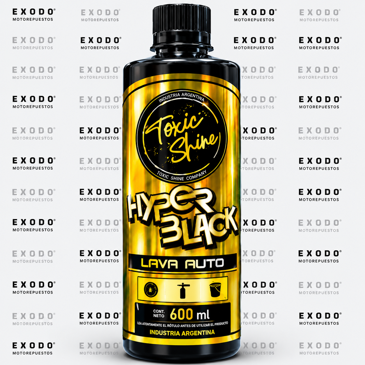 SHAMPOO HYPER BLACK 600 ml (Toxic Shine) **