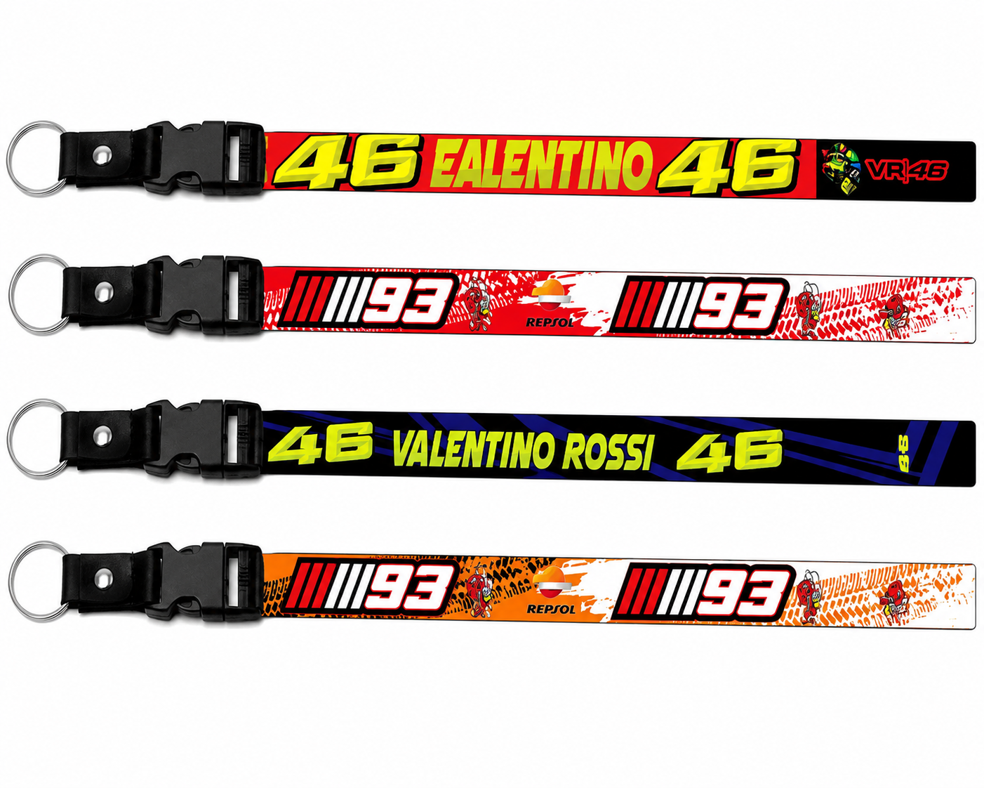 LLAVERO CINTA LARGO Valentino Rossi / Marc Marquez **