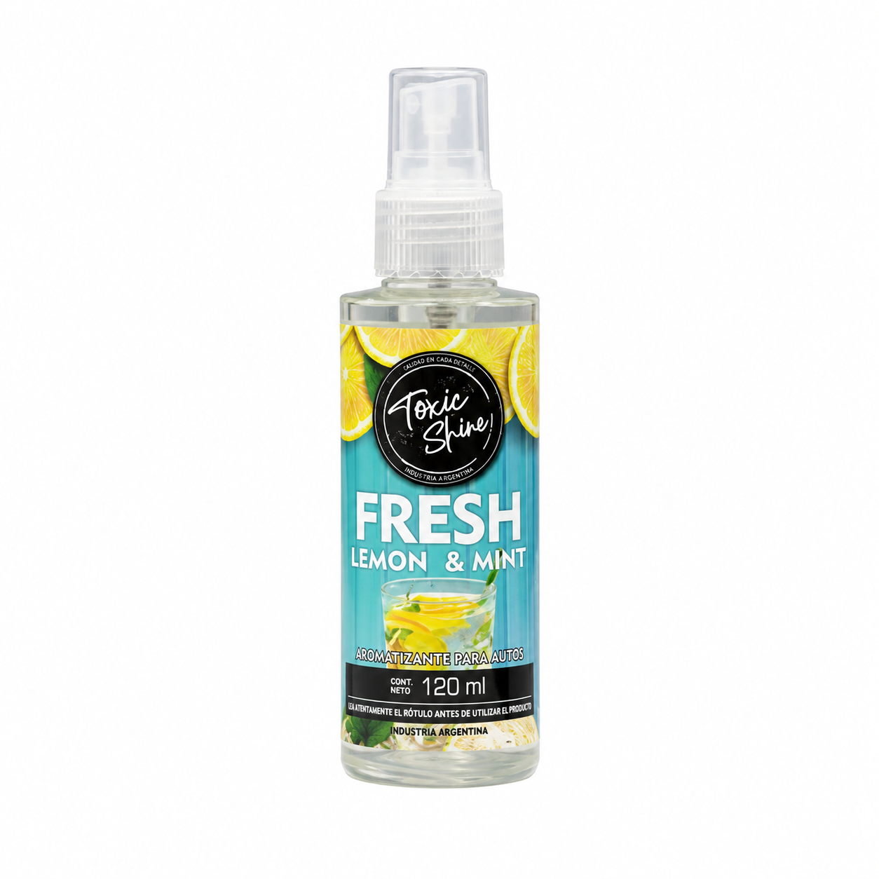 PERFUMES PREMIUM 120 ml FRESH LEMON & MINT (Toxic Shine) **
