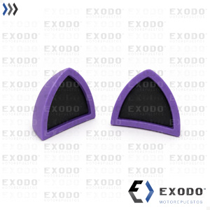 OREJA DE GATO (P/ casco) Violeta y Negro **