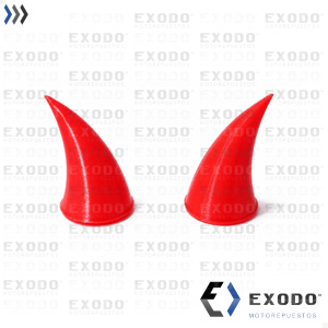 CUERNITOS (P/ casco) Rojo **